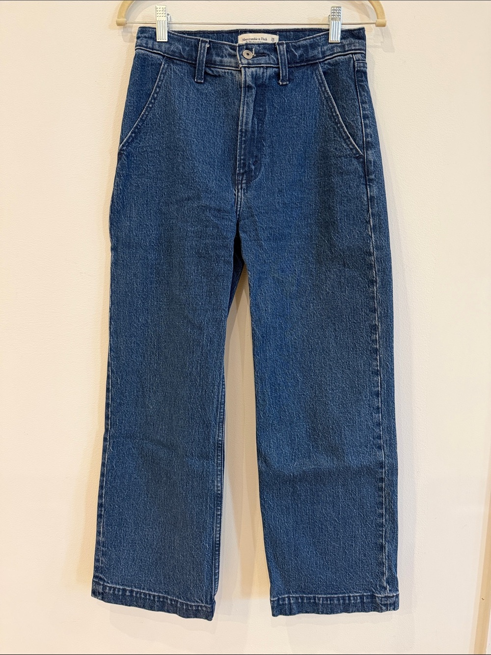 Abercrombie & Fitch Men's Straight Jeans in Blue Denim